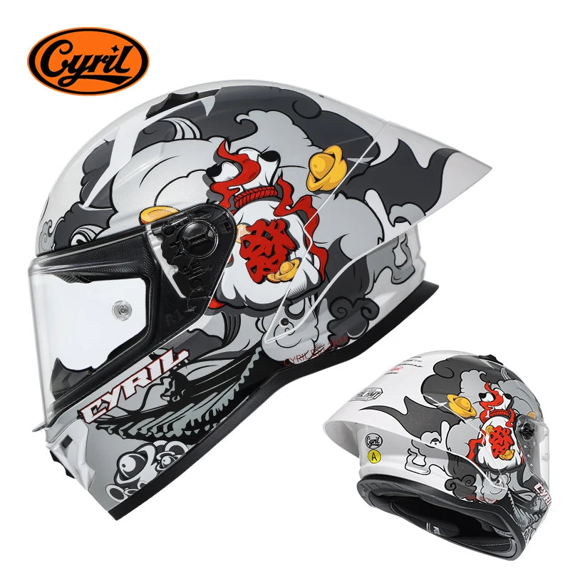 Retro Full Face Motorcycle Helmet Motocross Lightweight Helmets with Magnetic Visors DOT Approved Helmet For Men Women