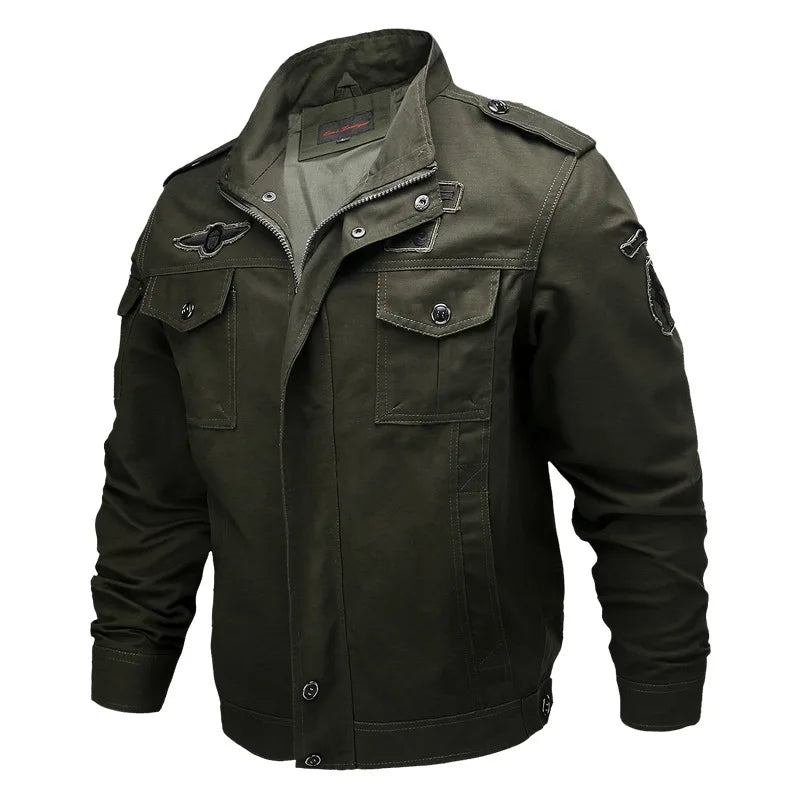 Lynjacye Military Tactical Male Army MA-1 Flight Bomber Jacket Mesh Racing Ride High-performance  Clothing Motorcycle Jacket