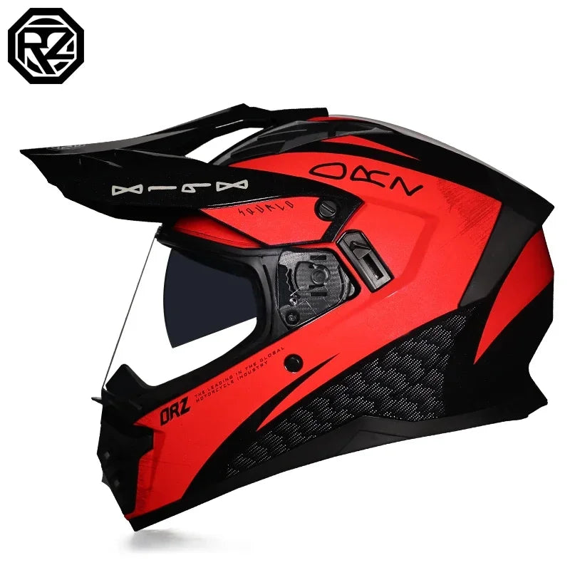 ORZ Off-Road Motorcycle Helmet with Sunshield Moto-Cross Motocross Helmet Racing Moto DOT cascos