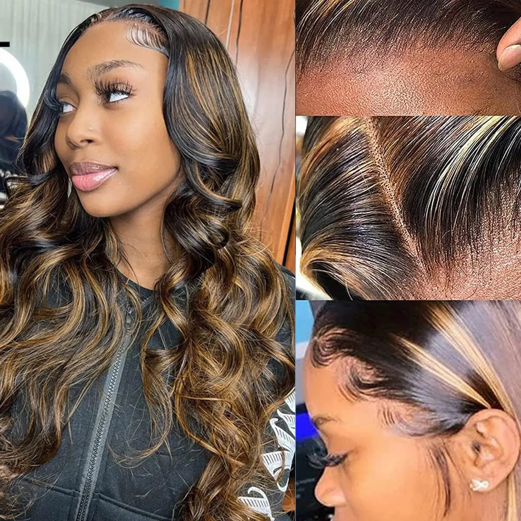 SoGreat 200% Density Loose Body Wave Wig 13x6 Hd Frontal Wig 13x4 Lace Frontal 4/27 Highlight Wig Human Hair Brazilian Hair