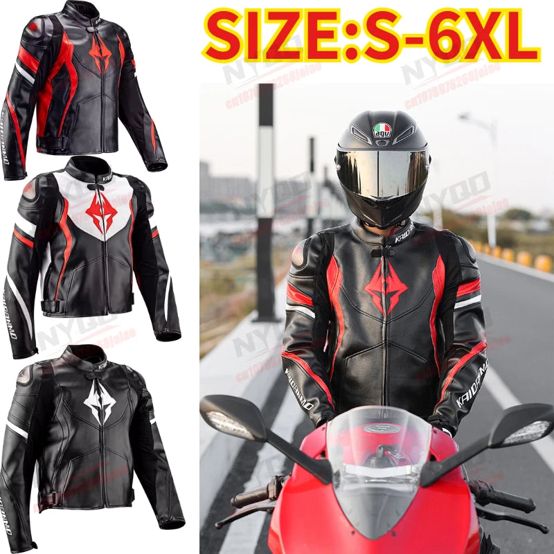 Men Women Motorcycle Riding Suit Waterproof Winter Warm Racing Jacket Pants Set Windproof Anti-Fall Riding Leather Clothing