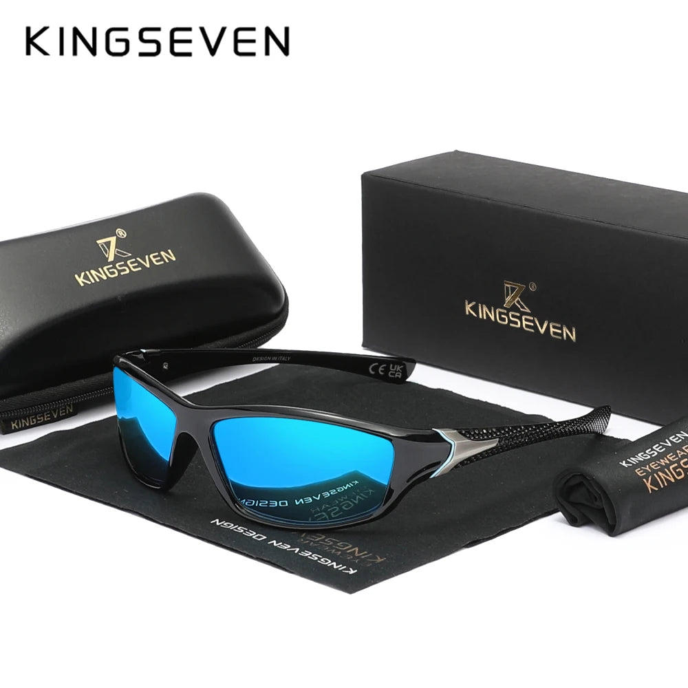 KINGSEVEN Outdoor UV400 Goggles Padded Goggles Anti-UV Unisex Sports Sunglasses Eyewear Motorcycle Riding Protective Glasses