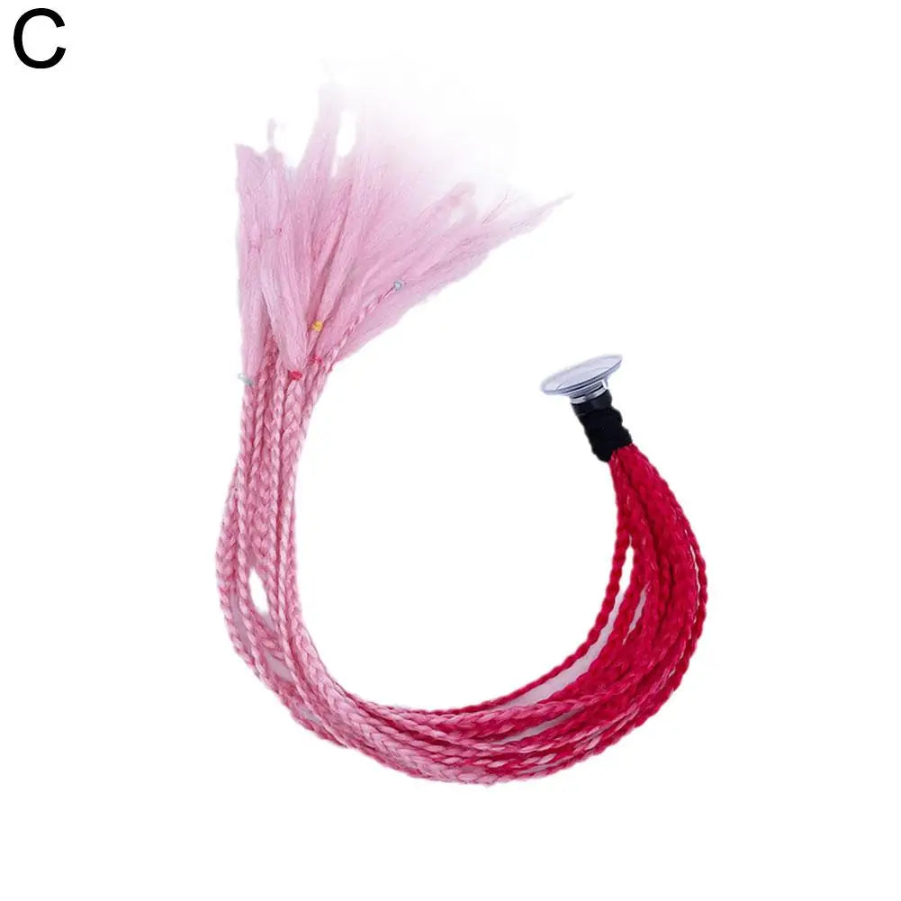 Helmet Braids Pigtails Motorcycle Helmet Braid Ponytail Motorbike Riding Helmet Pigtails Braids For Women Men Children