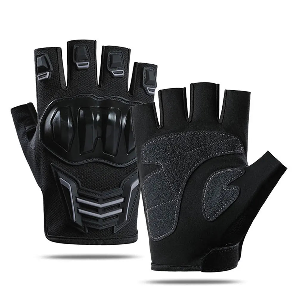 Breathable Motorcycle Gloves Summer Half Finger Guantes Moto Men Motorbike Riding Gloves Protective Gear ATV MTB Cycling Gloves