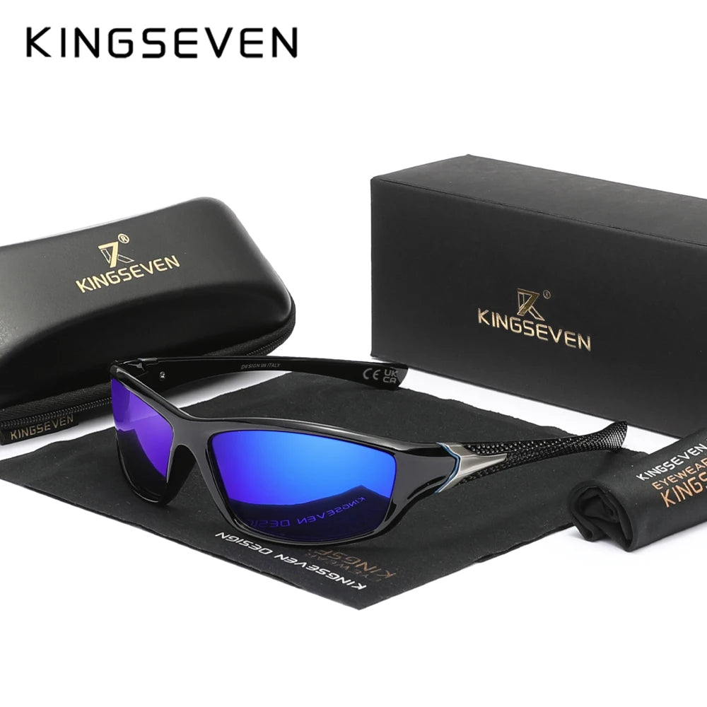 KINGSEVEN Outdoor UV400 Goggles Padded Goggles Anti-UV Unisex Sports Sunglasses Eyewear Motorcycle Riding Protective Glasses