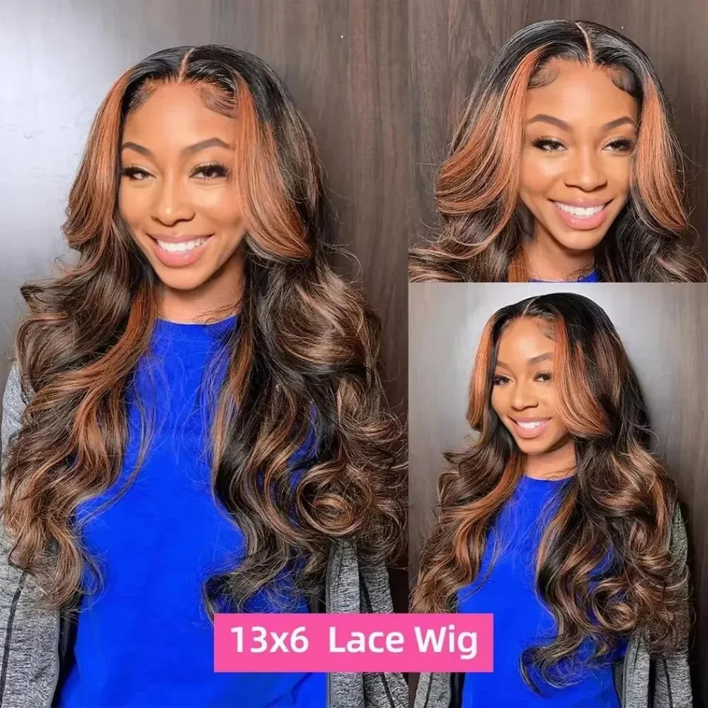 FB30 Body Wave Wig FB30 Highlight 13x6 HD Transparent Lace Frontal Human Hair Wig Brazilian Pre Plucked Wigs For Black Women