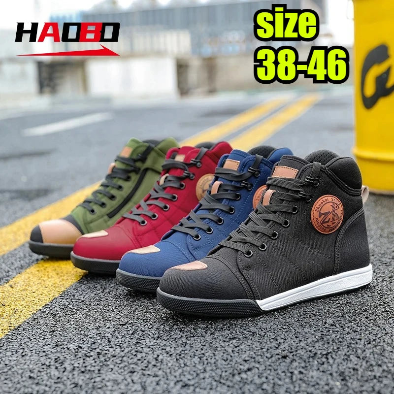 2025 Motorcycle Boots Men Motobiker Shoes Motocross Boots  Anti Fall Riding Boots for Road Racing Parkour Shoes Knight Equipment