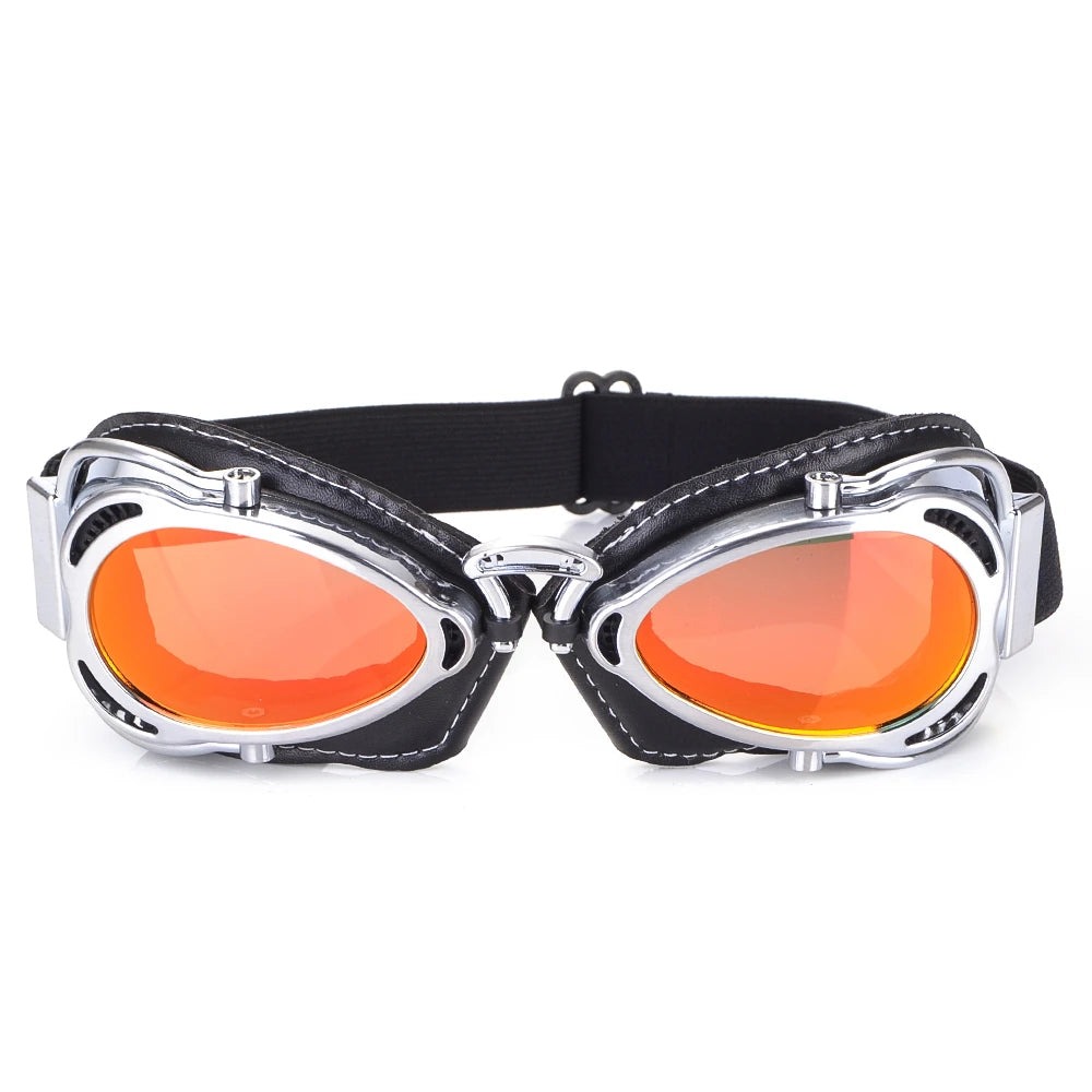 Super bike Ski Goggles Glasses Retro Motorcycle Goggles Vintage Protective Off-Road Riding style Steampunk Glasses