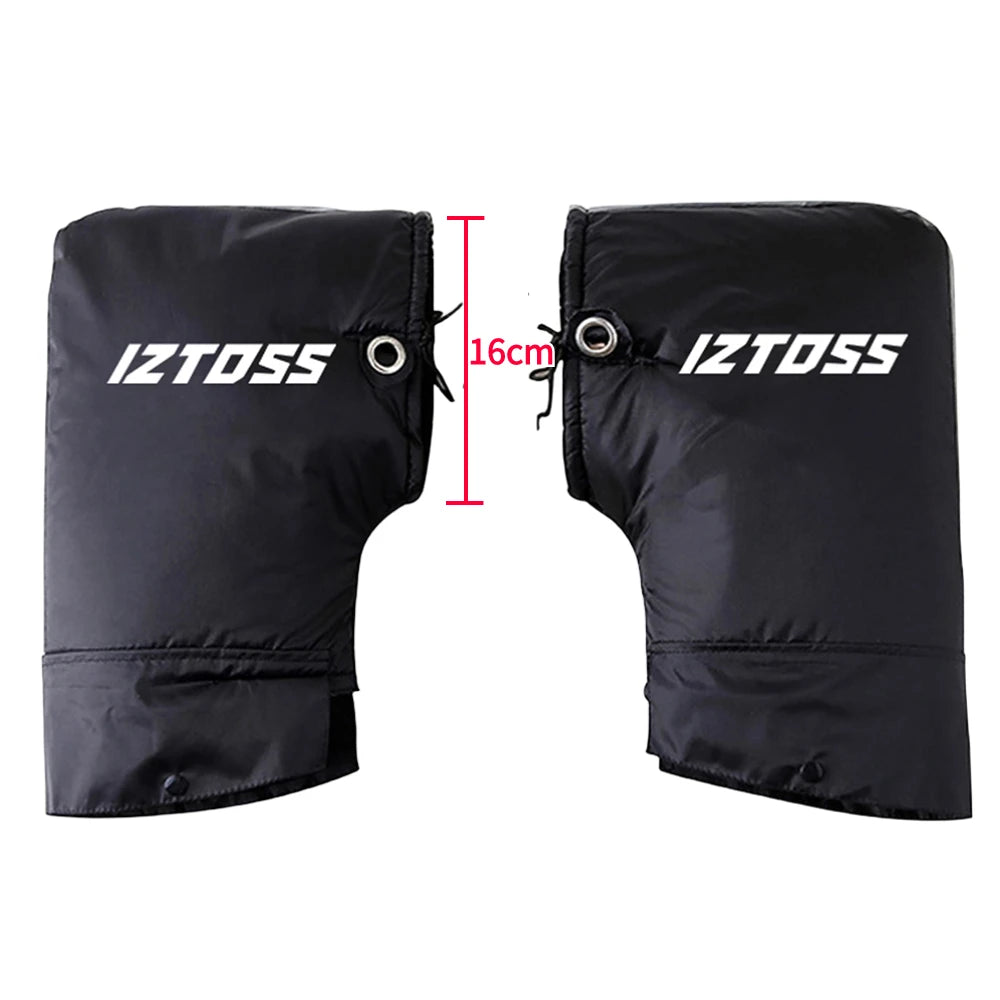 Motorcycle Scooter Thick Warm Handlebar Muff Grip Handle Bar Muff Rainproof Riding Protective Winter Warmer Thermal Cover Gloves