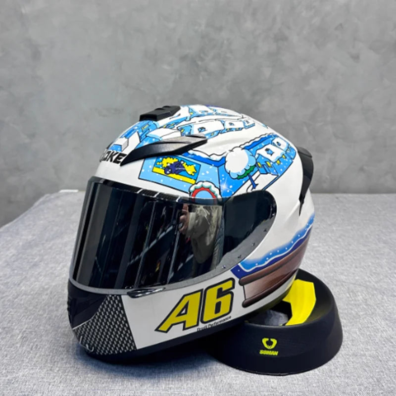 Ultra Durable Touring Full Face Motorcycle Helmet with Soft Lining Designed for Long Rides Comfortable and Reduced Wind Noise