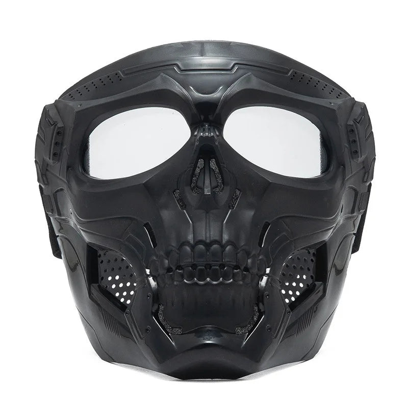 Motorcycle Skull Mask Wind Goggles Outdoor Sports Riding Glasses Motorcycle Windproof Tactical Mask Goggles Tactical Helmet