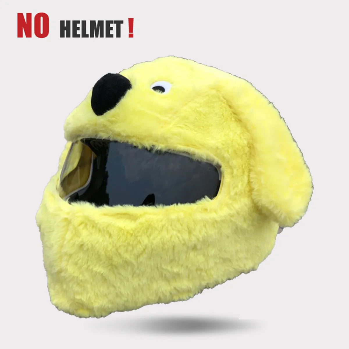 Uchoose Motorcycle Helmet Cover Cartoon Plush Helmets Hat With Crazy Large Flexible Ears Funny Helmet Protective Case For Riding
