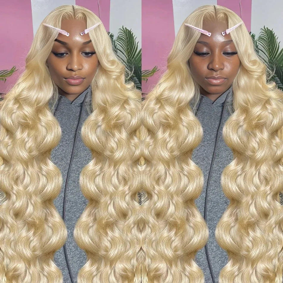 613 HD Lace Frontal Wig 13x6 Human Hair Wigs 30 Inch Body Wave Wig 250 Density Transparent Lace Brazilian Hair Summer Breathable
