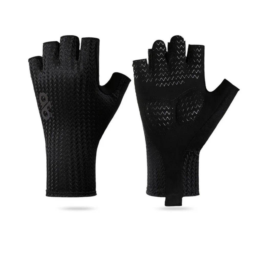 Wear-Resistant Motorcycle Gloves Vintage Goatskin Leather Racing Finger Mittens Anti-Slip Fingerless Men'S Fingerless Gloves