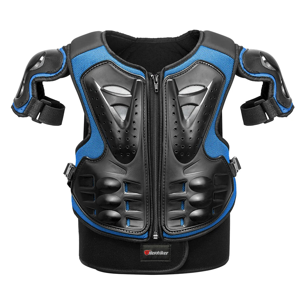 Motorcycle Armor Vest Protection Motocross Body Armor Jacket Protective Armors Riding Kneepads Moto Full Armor Children