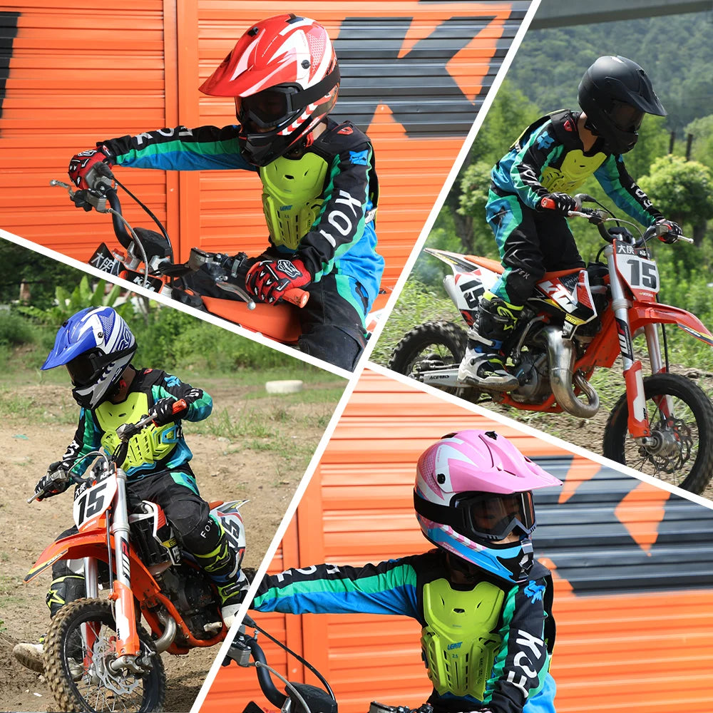 Youth Kids Motocross Helmet for Quad ATV UTV Dirt Bike Scooter Meets DOT standards Motorcycle Helmet for Child 3-12 Years