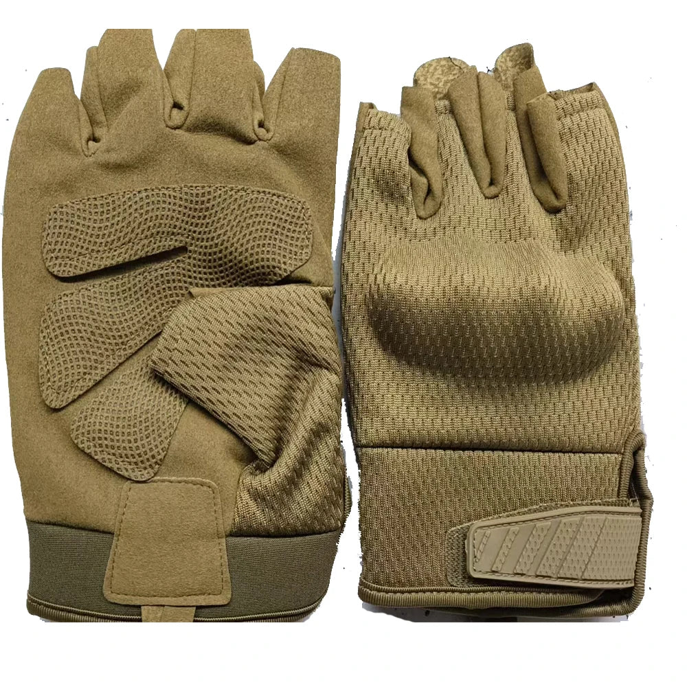Men Riding Gloves Cycling Bike Half Finger Motos Racing Gloves Antiskid Screen Touch Outdoor Sports Tactical Gloves Protect Gear