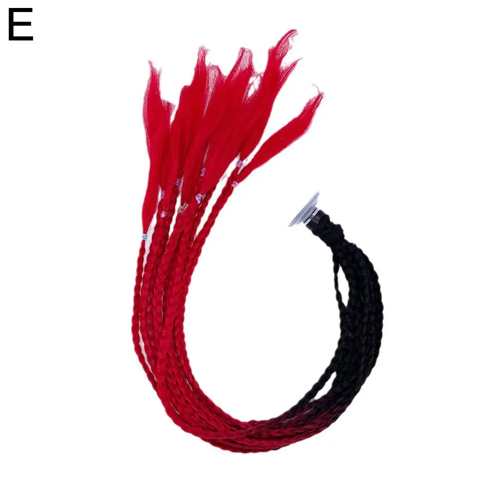 Helmet Braids Pigtails Motorcycle Helmet Braid Ponytail Motorbike Riding Helmet Pigtails Braids For Women Men Children