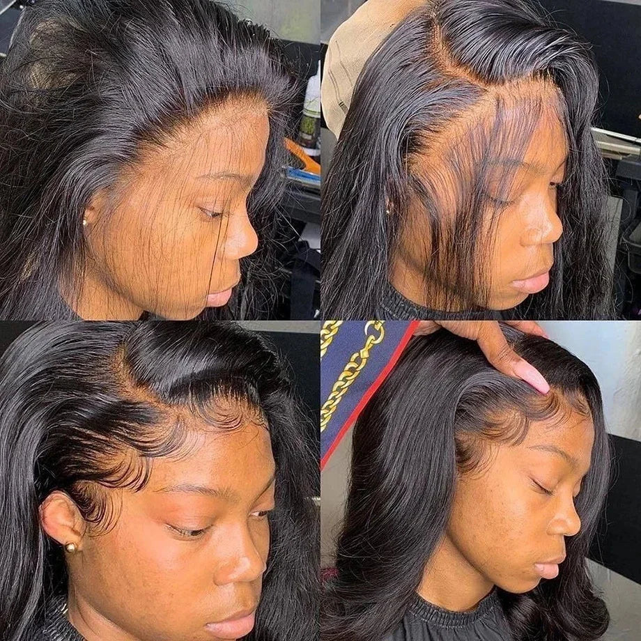 Bone Straight Lace Front Wig 13x4 13x6 360 Full Lace Frontal Wig For Women Pre Plucked HD Transparent Lace Front Human Hair Wigs