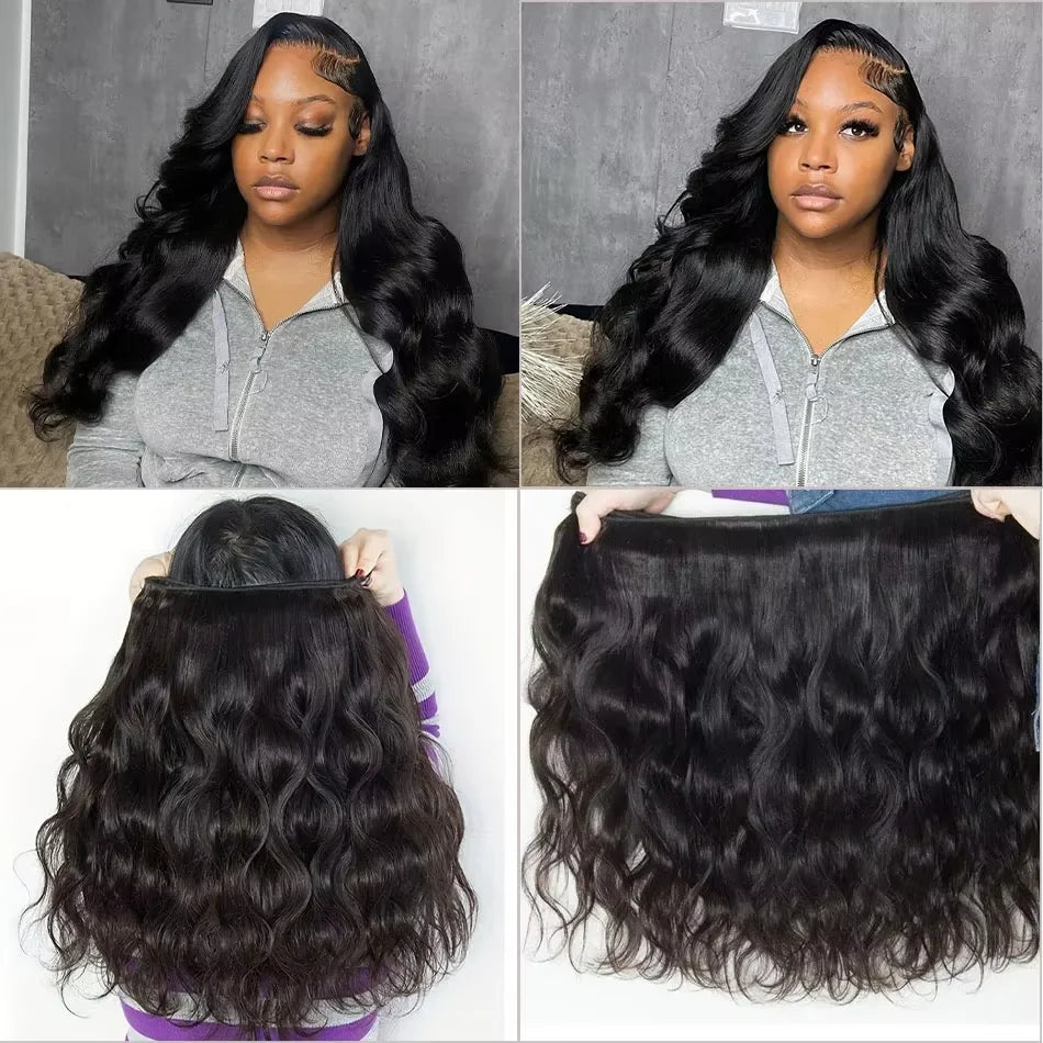 16A Body Wave Bundles Human Hair Brazilian Virgin Weave Hair 3 4 5 Pcs 100% Unprocessed Raw Hair Bundles Extensions For Women