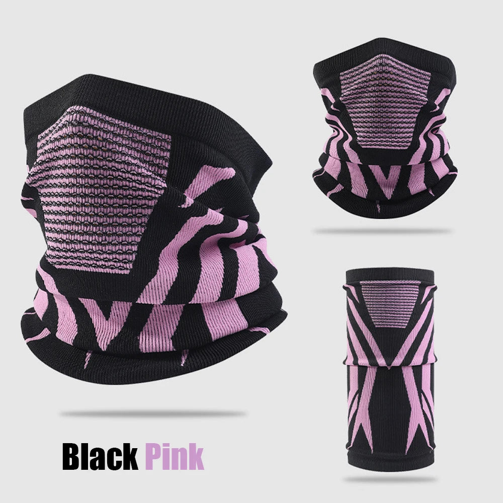 Winter Warm Skiing Mask Neck Unisex Elastic Breathable Cycling Mask Men's Women's Outdoor Sports Running Masks Motorcycle Mask