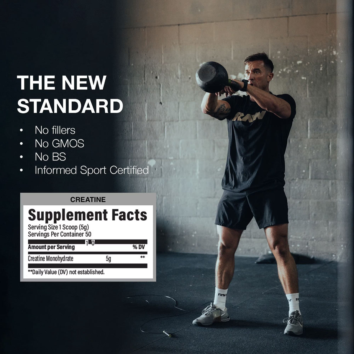 Raw Creatine Monohydrate 100 Servings