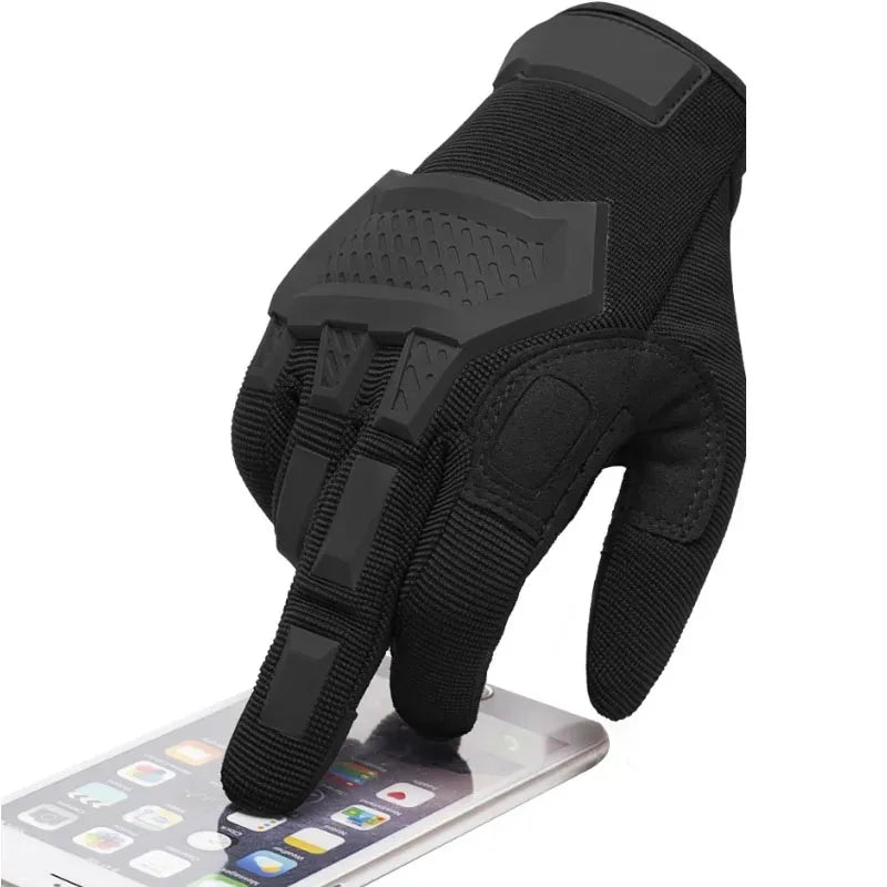 1 Pair Full Finger Tactical Gloves Touch Screen Mountaineering Motorcycle Riding Protective Gloves Outdoor Sport Special Forces