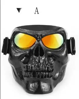 Yolinson Motorcycle Goggles Helmet Mask Outdoor Riding Motocross Skull Windproof Wind Glasses Sandproof Goggle Kinight Equipmetn