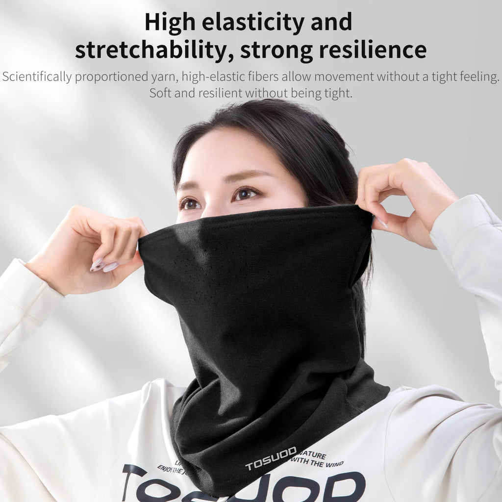 TOSUOD Winter Face Mask Cold-proof Warm Windproof Sweat Releasing Skiing Head Cover Cycling Skating Motorcycle Face Mask