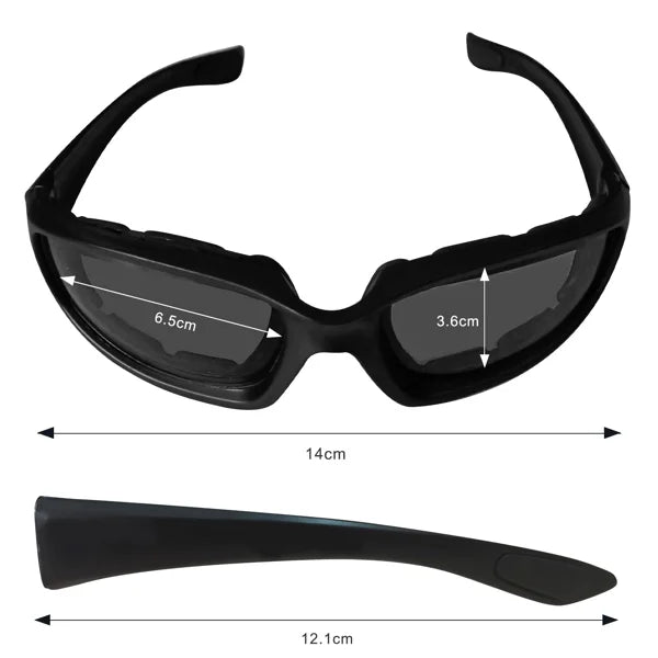 1 pairs Motorcycle Sports Biker Riding Glasses Wind Resistant Eye Protection Sports Goggles Cycling