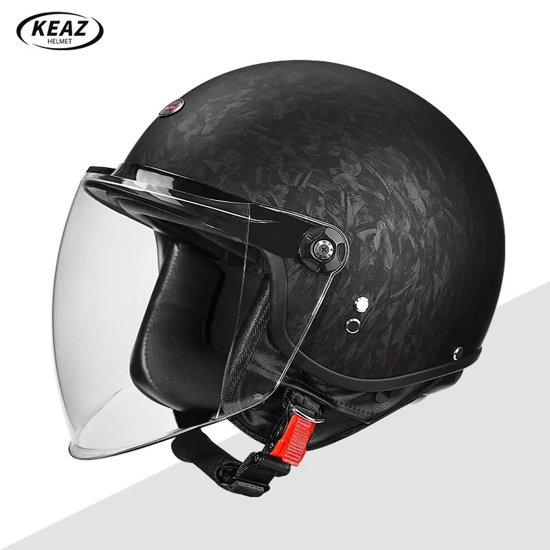 DOT Certified Universal 3/4 Open Face Motorcycle Helmet Advanced Technology for Maximum Comfort for Adult Long Rides All Seasons