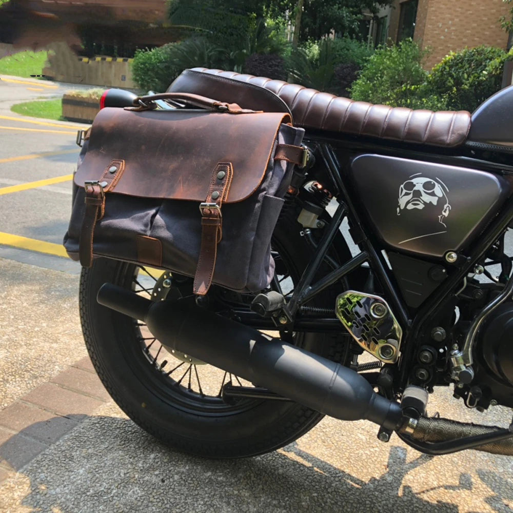 Motorcycle Saddle Bag Side Bag Waterproof Luggage Bag For Honda Shadow For Sportster XL883 XL1200 For BMW Motobike Travel Bag