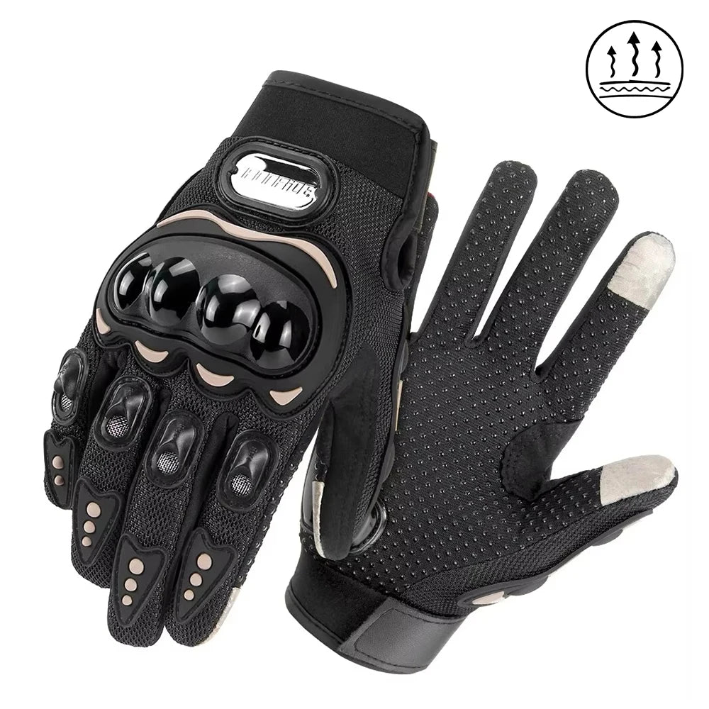 New Motorcycle Retro Leather Gloves Summer Breathable Design Unisex Vintage Riding Gear With Reinforced Stitching For Men Women