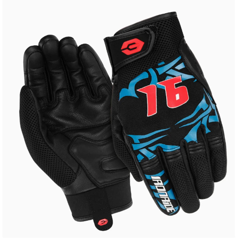 Pro Men's Summer Motorcycle Gloves Full Finger Touch Screen Breathable Built In Protectors Anti Fall Motorbike Biker Riding Gear
