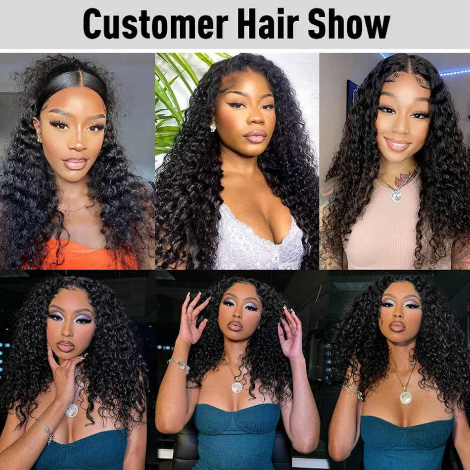 20-42 Inch 250% 13x4 Density Lace Front Wigs Deep Wave Wig Brazilian Virgin Human Hair Wigs 13x6 Lace Closure Wig ForWomen