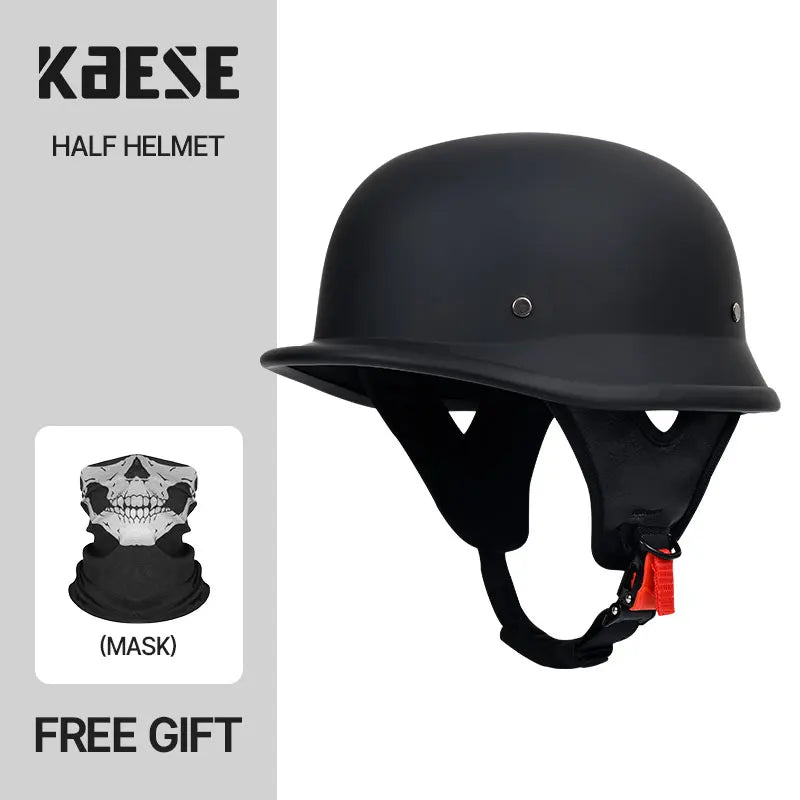 Factory Price Adult Motorcycle Helmet Vintage Motorcycle Cruiser Half Face German Helmet Motorcycle Helmet Trend Safety Cap