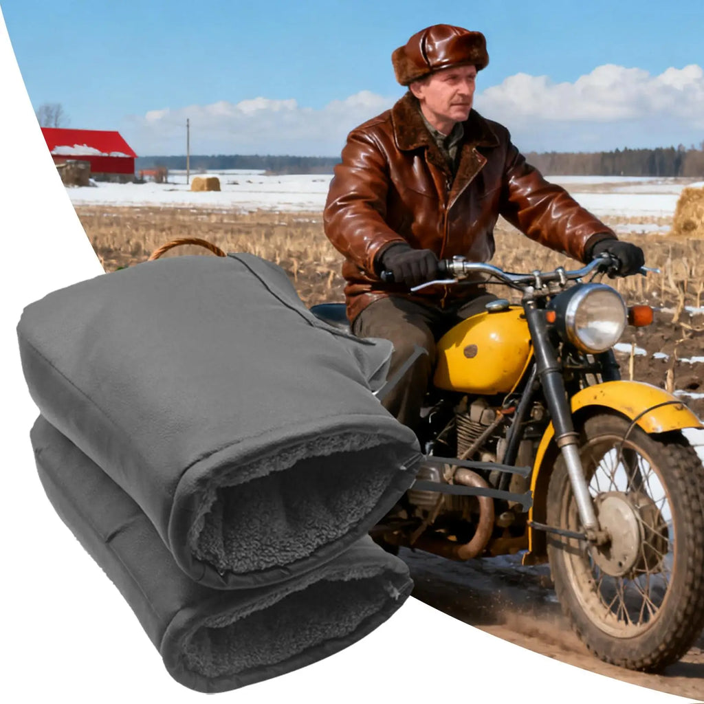 Motorcycle Handlebar Mitts Electric Waterproof Thermal Snowmobile Heated Grip Gloves For Men Riders Commuting Riding Touring