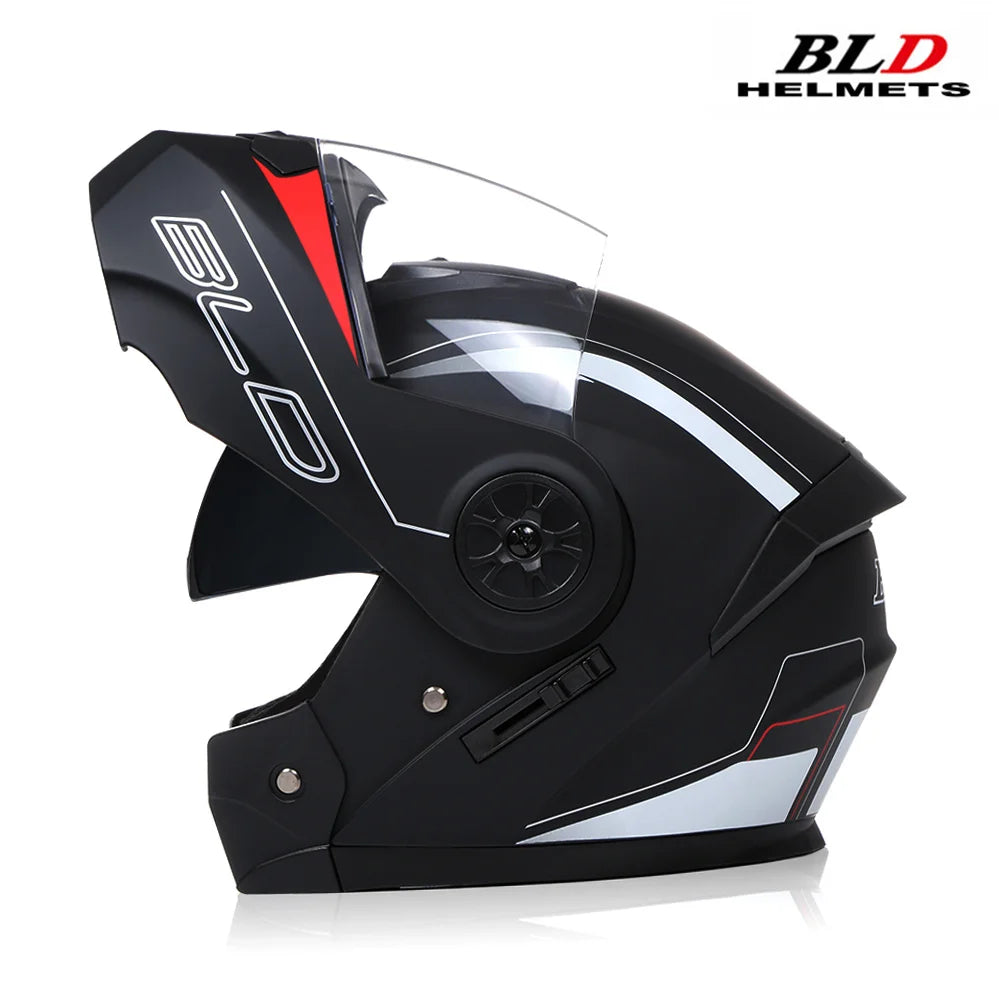 Personalised Full Face Casco Flip Up Motocross Racing Motorcycle Helmet Safety Downhill Modular Men Women Moto DOT Approved ECE