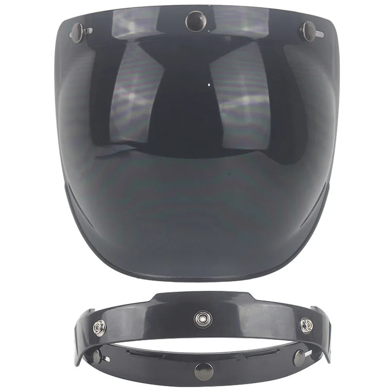 Motorcycle Helmet Bubble Visor Motorbike Helmet Visors Multicolor Vintage Cascos Para Moto Windshield Shield Universal Mask