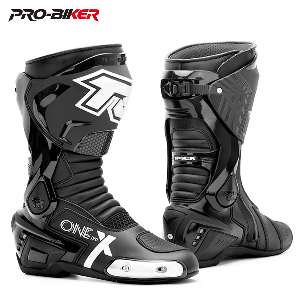 Professional Motorcycle Boots Men Motocross Off Road Racing Boots Wear Resistant Botas Moto Anti-slip Motorcyclist Shoes