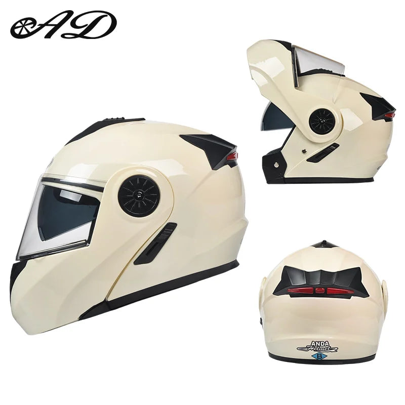 High Quality Unisex ABS Modular Portable Motorcycles Motocross Helmet New Generation Cascos Para Moto Motorbike Helmets Factory