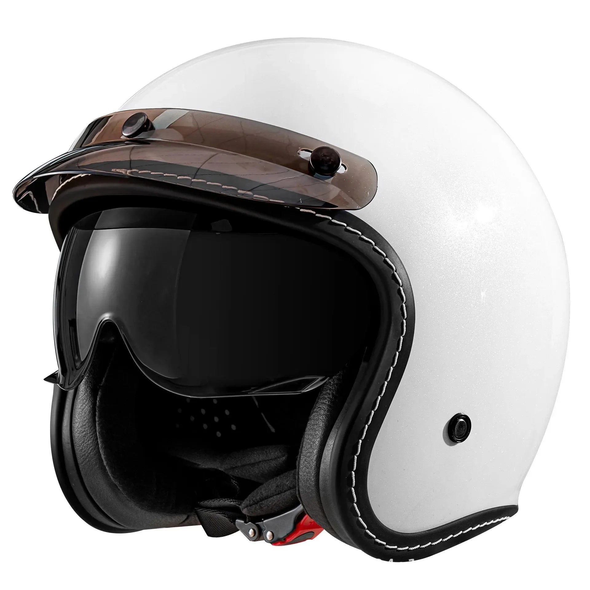 HOT Open Face Motorcycle Helmet Vintage Moto Helmet Unique Retro Motorbike 3/4 Half Helmet Removable lining cascocascospara moto