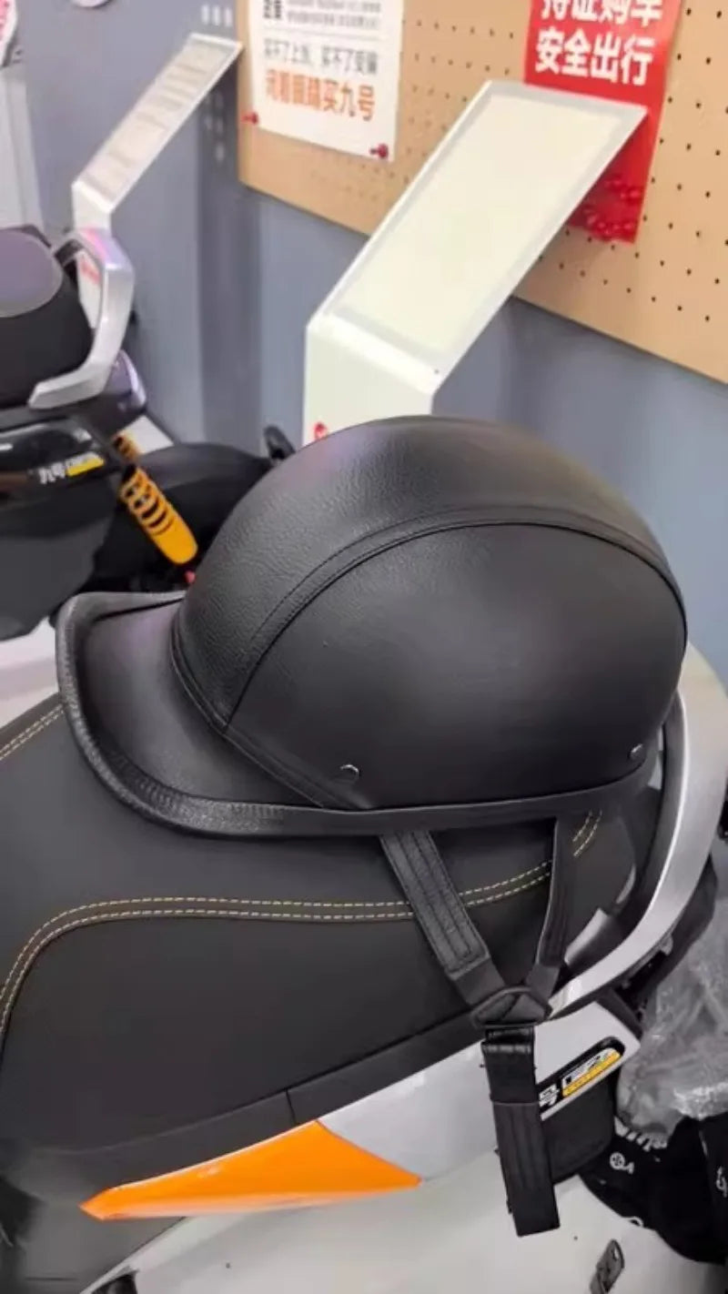 Retro German Vintage Motorcycle Half Face Helmet Casco Moto Capacete Casque Moto Motorradhelm 헬멧 Motorbike Scooter Riding Helmet