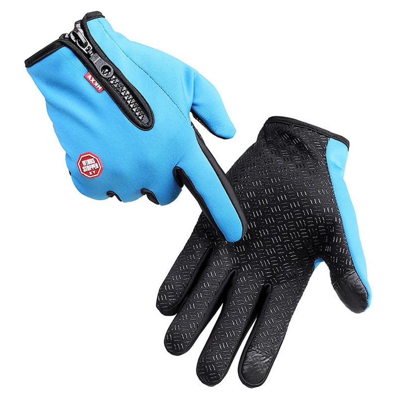 Outdoor Winter Gloves Windproof Waterproof Thermal Touch Screen Full Finger Gloves Warm Bike Skiing Motorcycle Riding Mittens