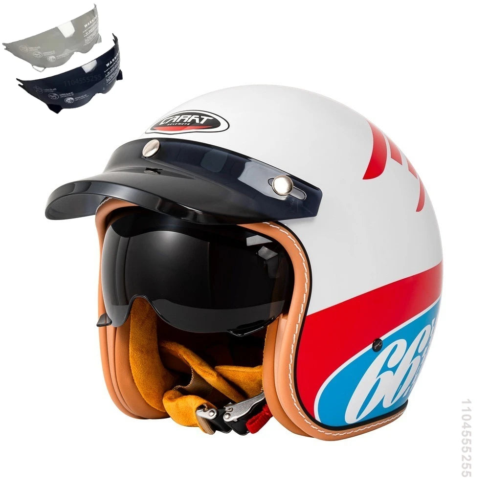 Motorcycle Helmet Open Face Helmet for Men Women Capacete De Moto ABS Material Motorcycle Equipments DOT Certification