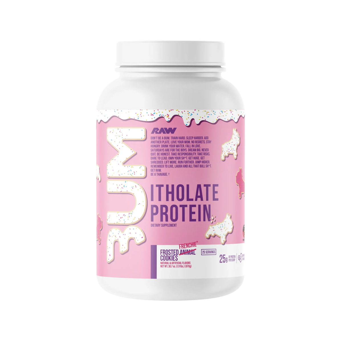 Raw Nutrition Bum Itholate Protein 25 Servs