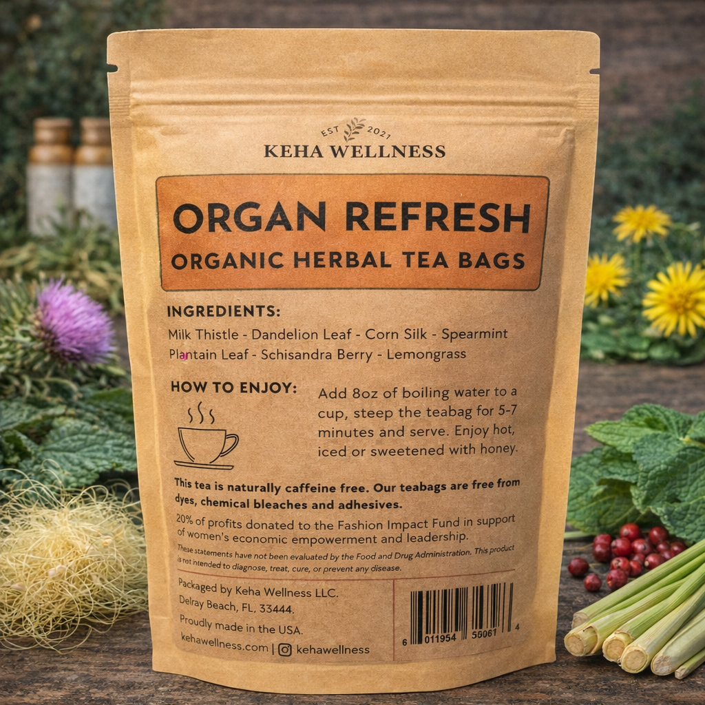 Organ Refresh — Organic Herbal Tea Bags | Milk Thistle & Dandelion Blend