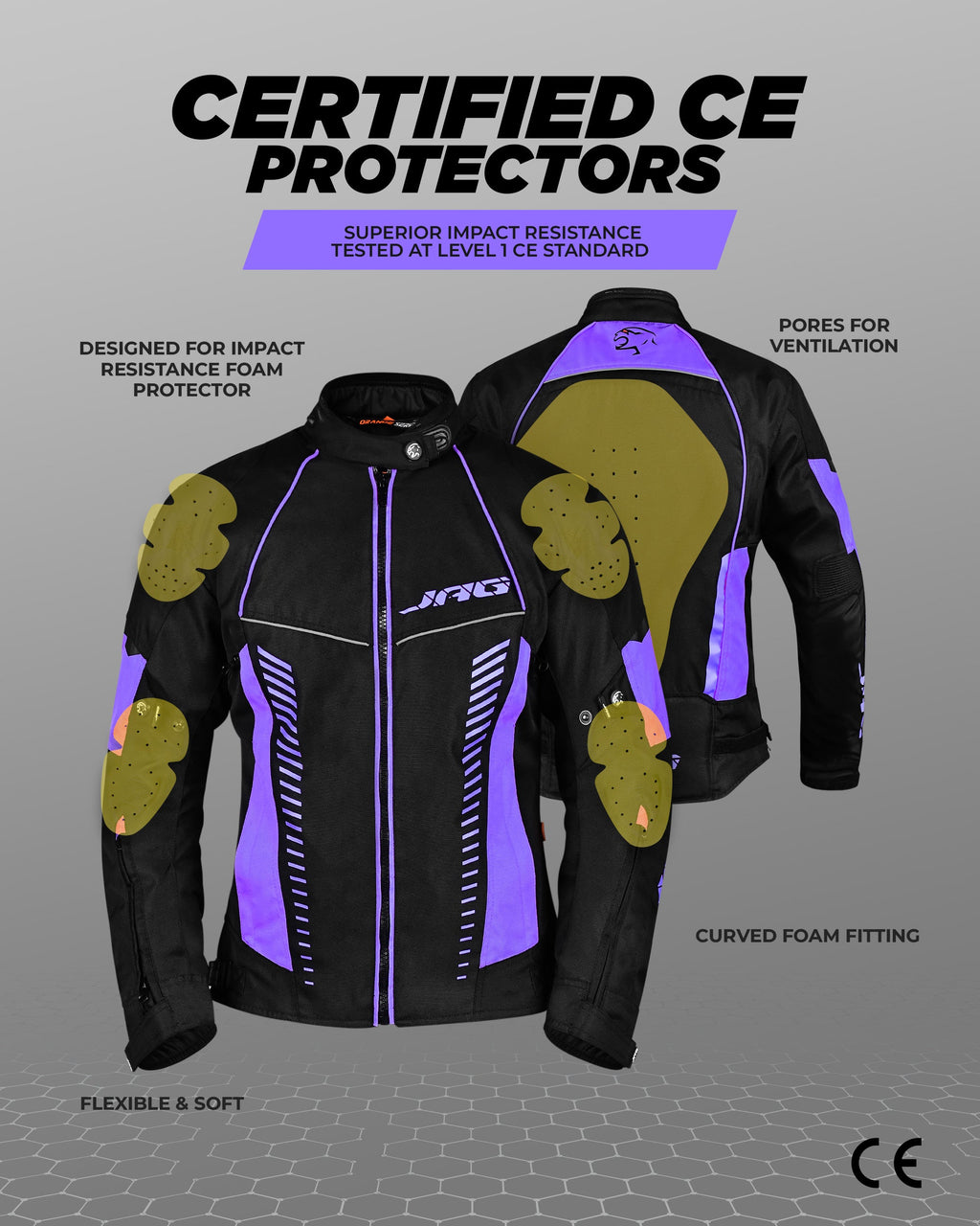 Diana Women's Motorcycle Jacket (Purple)