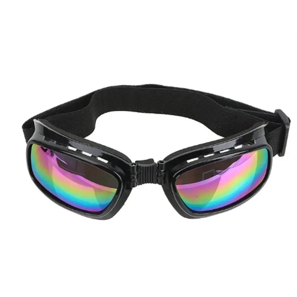 Sports Goggles Windproof Cycling Glasses Foldable Vintage Snowboard Goggles Multifunctional Adjustable Motorcycle Glasses Riding