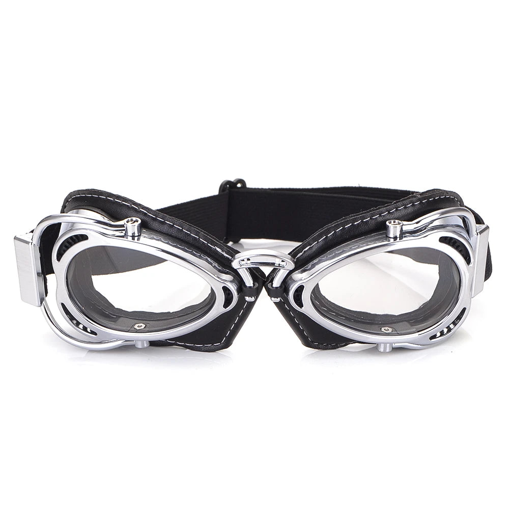 Super bike Ski Goggles Glasses Retro Motorcycle Goggles Vintage Protective Off-Road Riding style Steampunk Glasses